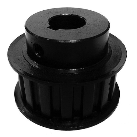 B&B Manufacturing 17LF075X1/2, Timing Pulley, Steel, Black Oxide 17LF075X1/2